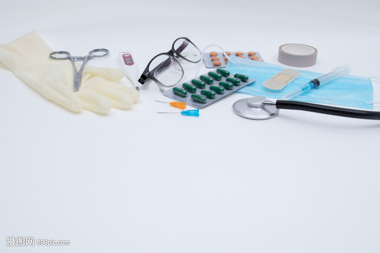 白底圖上的醫療器械